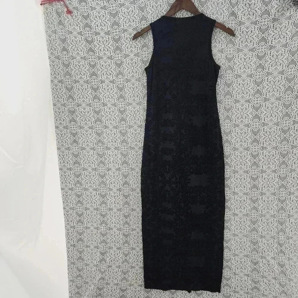 Express v neck velvet floral maxi slip dress size 1or 2 - Picture 2 of 8